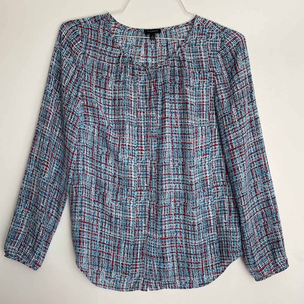 Talbots Button Down Blouse, Size Small. - image 4